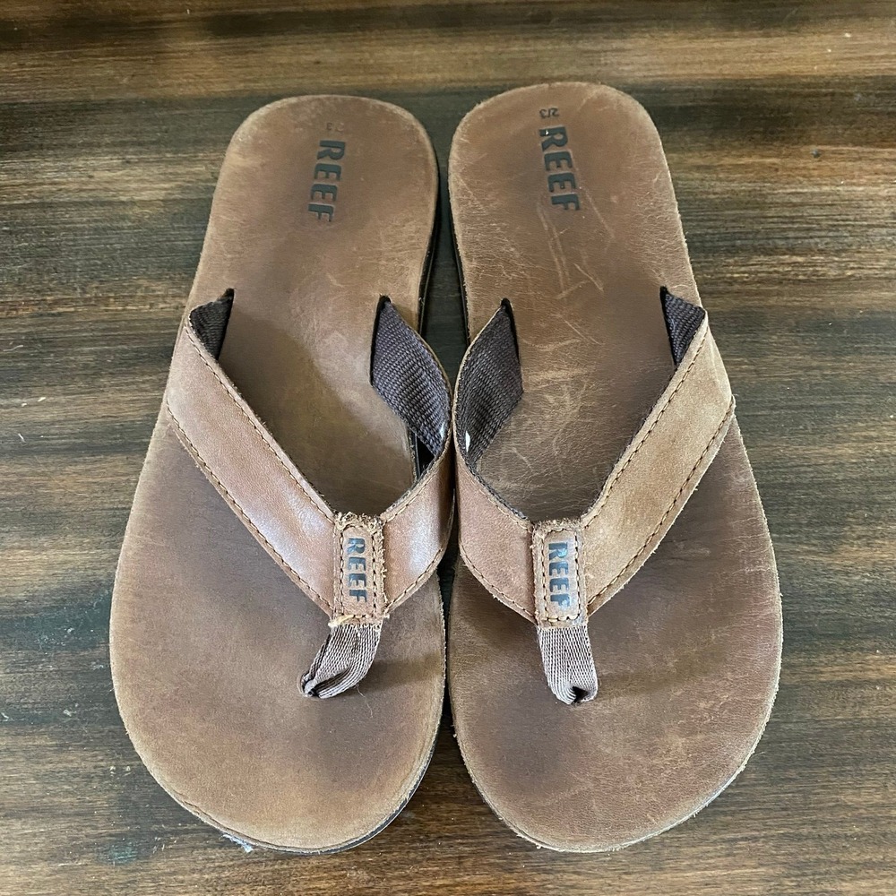 REEF Kids Leather Smoothy (Little Kid/Big Kid) Size 2/3